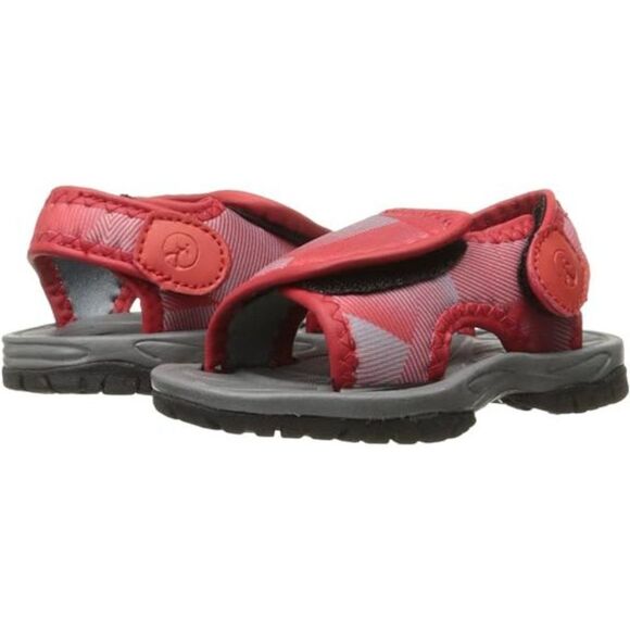 Northside Haller Fisherman Toddler's Sports Sandal Size 8 Gray and Red NWT - Picture 1 of 11